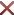 Red X icon