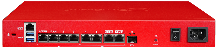 Photo of the rear view of the Firebox T185