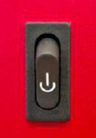 Photo of the rear panel power switch on the M4850, M5850, and M6850