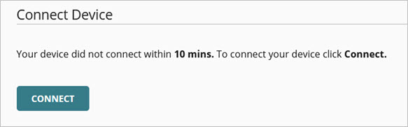 Screenshot of the Connect Device button in the WatchGuard Cloud device settings