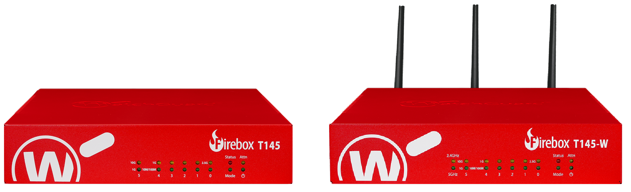 Photo of the T145 and T145-W front view