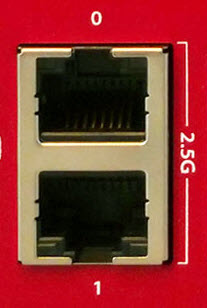 Photo of the 2.5G interface on the T175