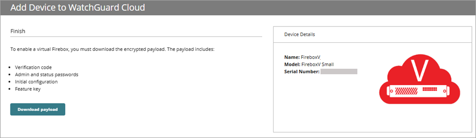 Screenshot of the Finish page with Deploy Now in the Add Device wizard