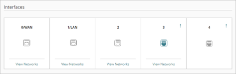 Screen shot of the Interfaces settings for a network