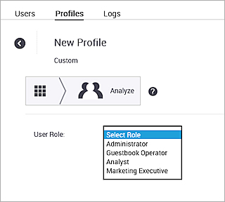Screen shot of the Admin > Profiles > Analyze settings