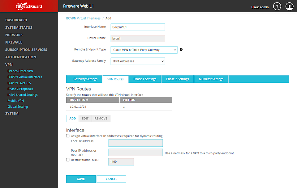 Cisco ISR and WatchGuard Firebox BOVPN Virtual Interface Integration Guide