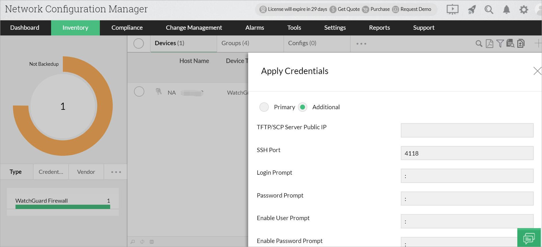ManageEngine Network Configuration Manager Integration Guide