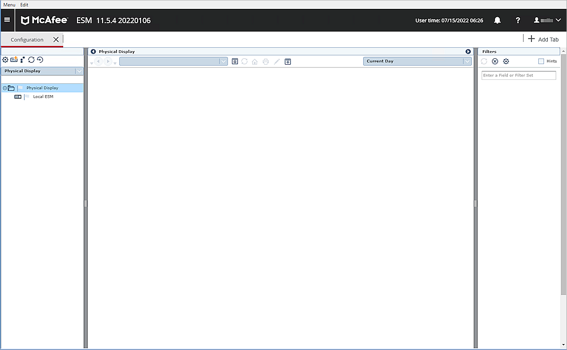 Screen shot of the ESM_003