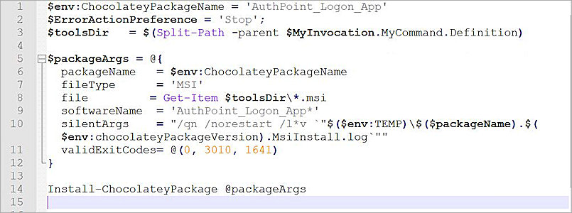Chocolatey for Installation of WatchGuard Endpoint Software