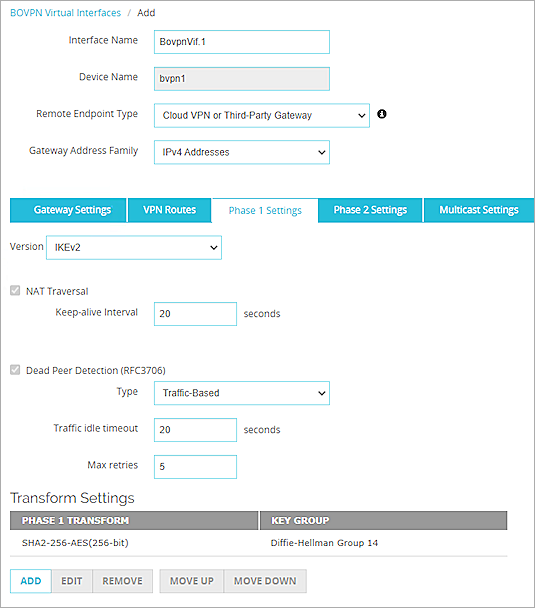 Juniper SRX300 and Firebox BOVPN Virtual Interface Integration Guide