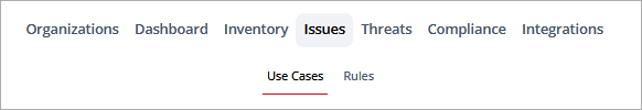 Screen shot of Issues tab, WatchGuard CloudDR