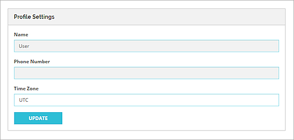 Screen shot of the DNSWatch profile settings