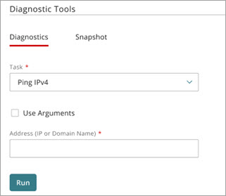 Screen shot of the Ping tool