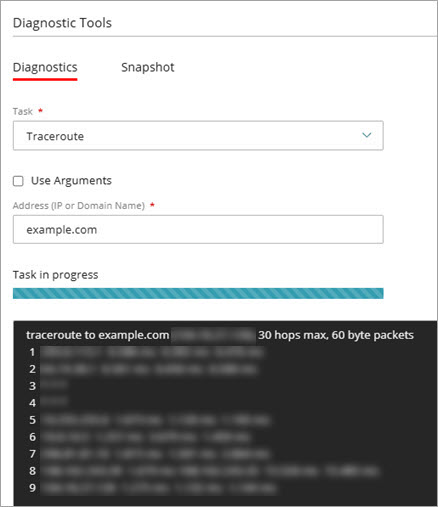 Screen shot of a DNS Lookup example