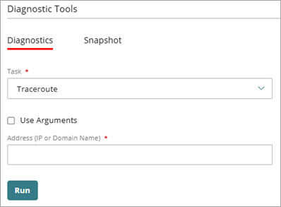 Screen shot of the DNS Lookup settings