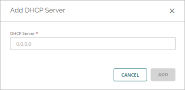 Screen shot of the Add DHCP Server dialog box