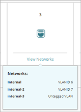 Screen shot of View Networks for an interface that handles both tagged and untagged VLAN traffic