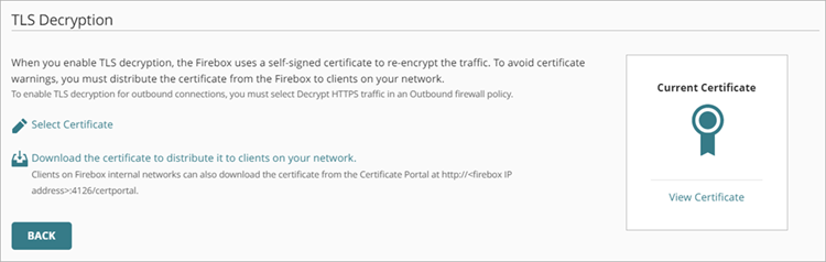 Download the Certificate for TLS Decryption