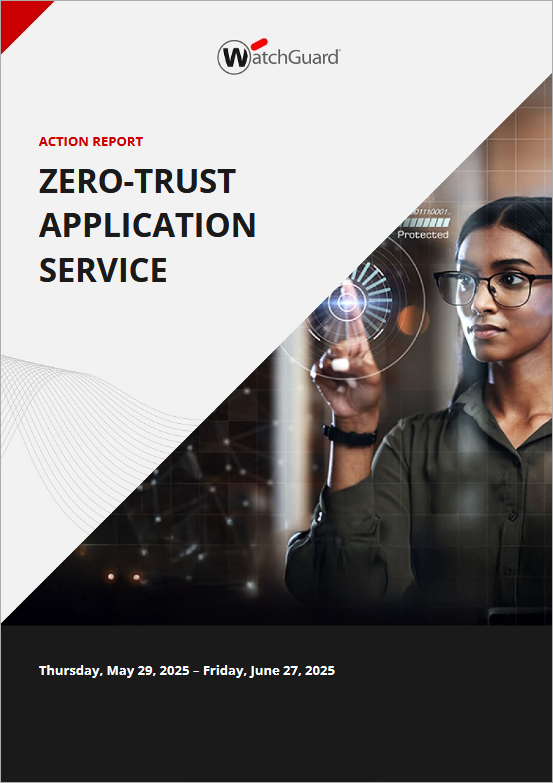 Screen shot of Zero-Trust Application Service report - cover