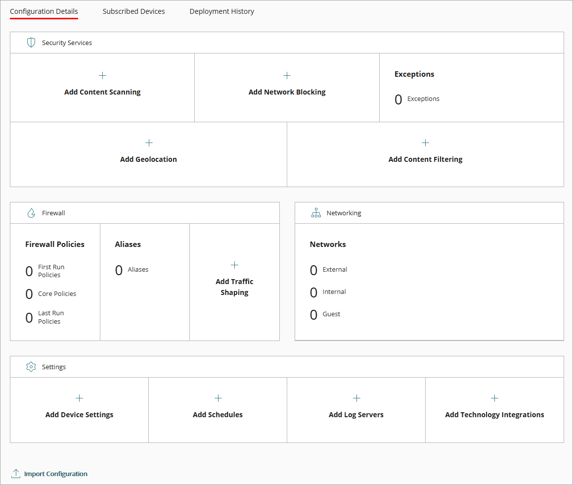 Screenshot of the template