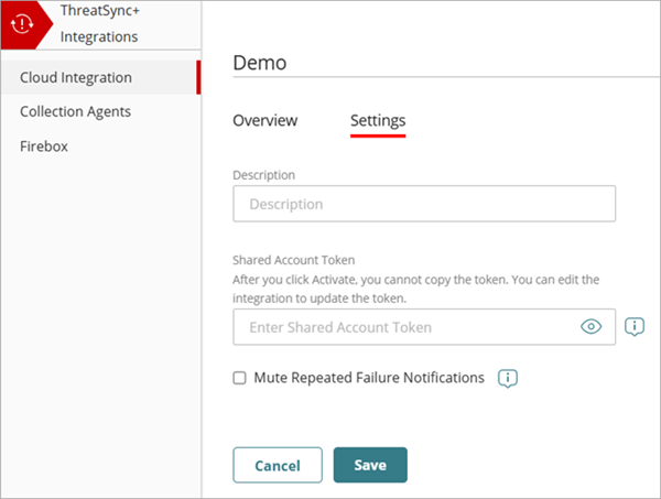 Screenshot of the Edit Cloud Integration page for an Azure Flow Logs integration in ThreatSync+ NDR