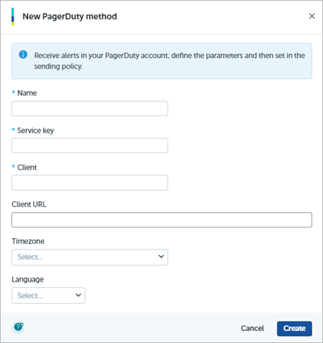 Screen shot of Endpoint Security 360, Advanced Visualization Tool, New Delivery Method dialog box