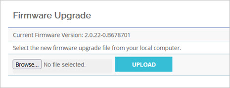 Screenshot of the Access Point Web UI - Firmware Upgrade page