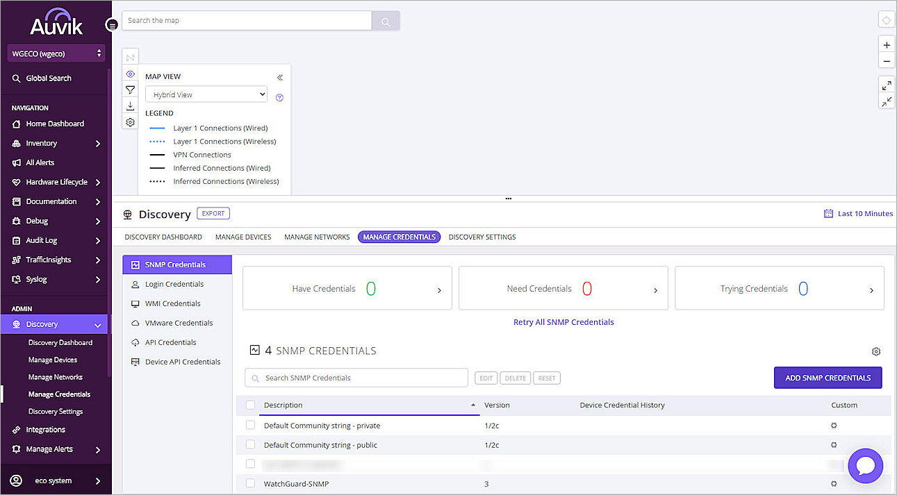 Auvik Integration with Wi-Fi in WatchGuard Cloud Access Points