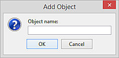 captura de tela da caixa de diálogo Adicionar objeto