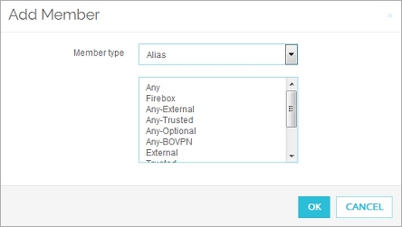 Captura de pantalla del cuadro de diálogo Agregar Miembro