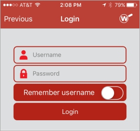 Captura de pantalla de la página de Inicio de Sesión en FireClient