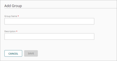 Screen shot of the Add Group page
