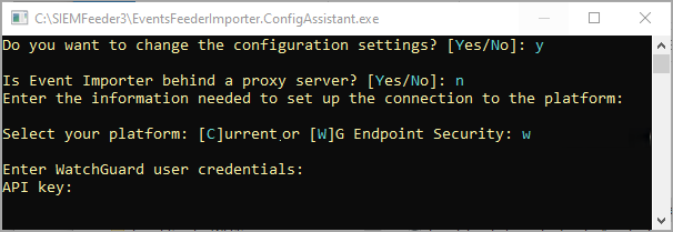 Ingrese la clave API.