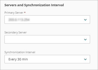 Screen shot of the Directory Sync page.