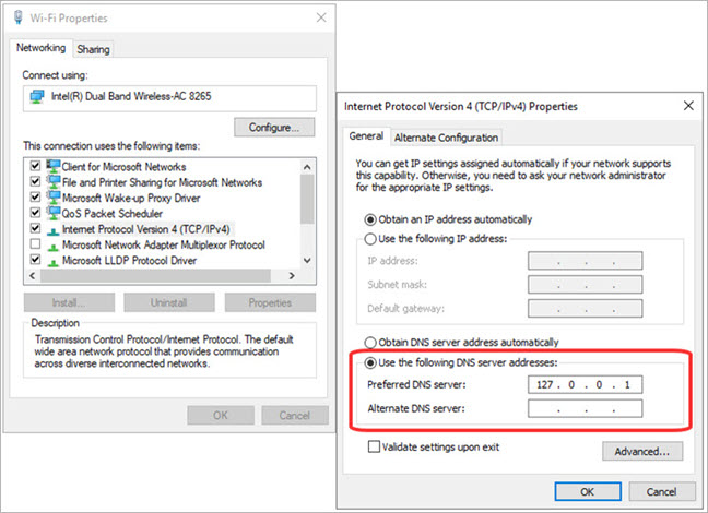Configuración del Servidor DNSWatchGO