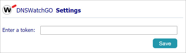 Screen shot of the DNSWatchGO Settings dialog box in the Chrome web store