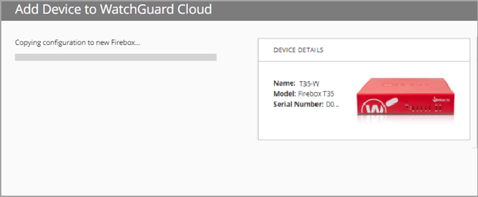 Screenshot of the Connect Your Device progress bar