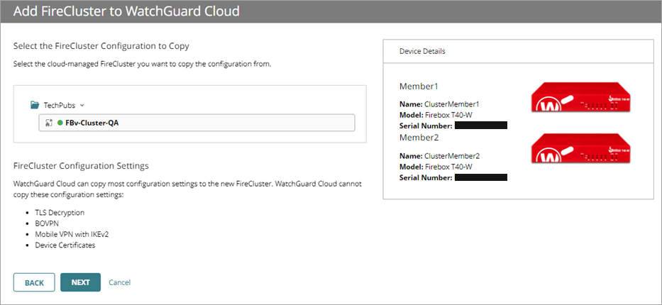 Screenshot of the Device Name and Time Zone settings