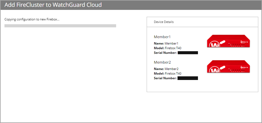 Screenshot of the Connect Your Device progress bar