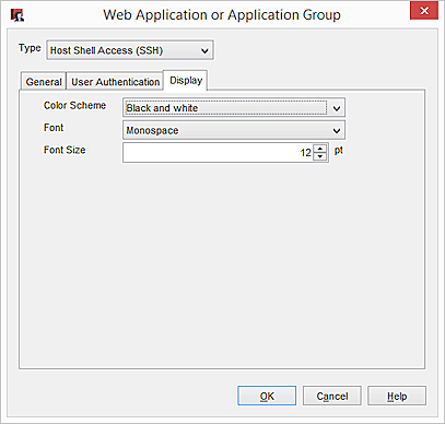 Capture d'écran de l'onglet Affichage