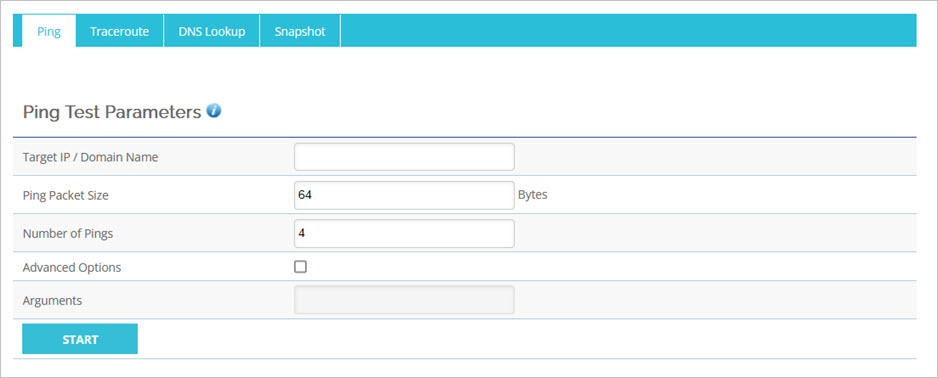 Screenshot of the Access Point Web UI - Diagnostic Tools page