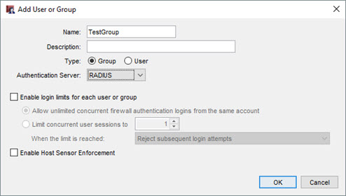 認証ユーザーまたはグループの追加 ダイアログ ボックスのスクリーンショット