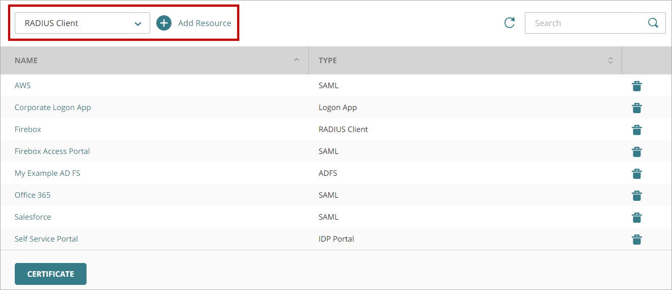 RADIUS クライアントで MFA を構成する