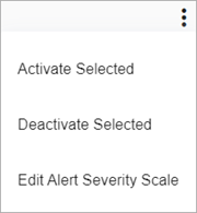 Screenshot of the More Menu on the Manage Policies page