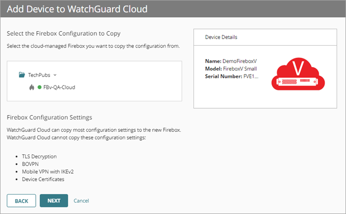 Screenshot of the Device Name and Time Zone settings