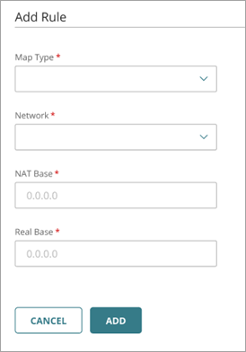 Screen shot of the Add Rule page