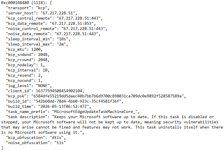 IDA view showing NoisyS0cks main functions, including service execution and scheduled task creation routines