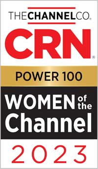 CRN 2023 Women of the Channel Power 100 award badge