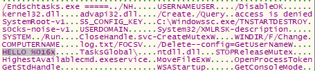 IDA view showing NoisyS0cks main functions, including service execution and scheduled task creation routines