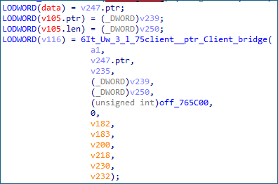 IDA view showing NoisyS0cks main functions, including service execution and scheduled task creation routines